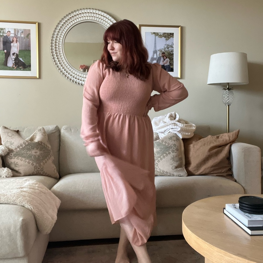 Jilly Box, Fall 2023 x Mad About Style - Grace Midi Dress, Misty Rose
